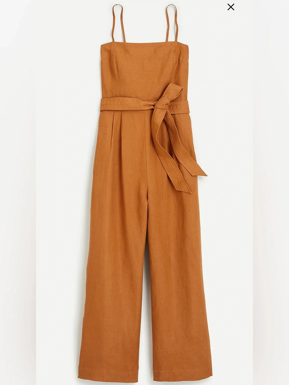 NWT | J. Crew | Tie-Waist Linen Jumpsuit | Size 12